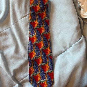 Tie - COCKTAIL COLLECTION - 100% Silk Men's Abstract Artsy Festive Time